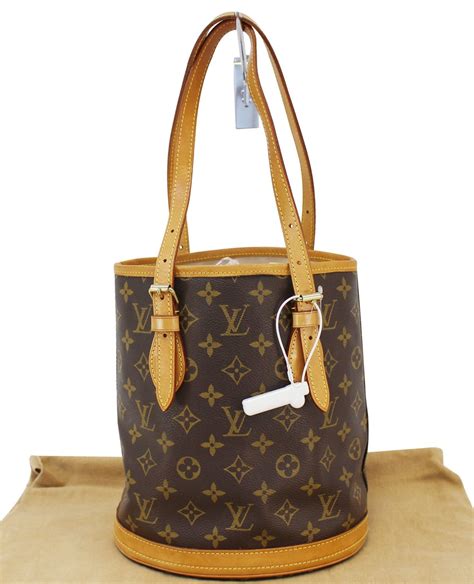 louis vuitton petit bucket second hand|Louis Vuitton bucket backpack.